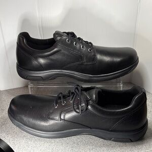 Size‎ 14 Dunham work Men's Black Leather Shoes. Fc5